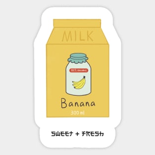 Banana milk Sticker
